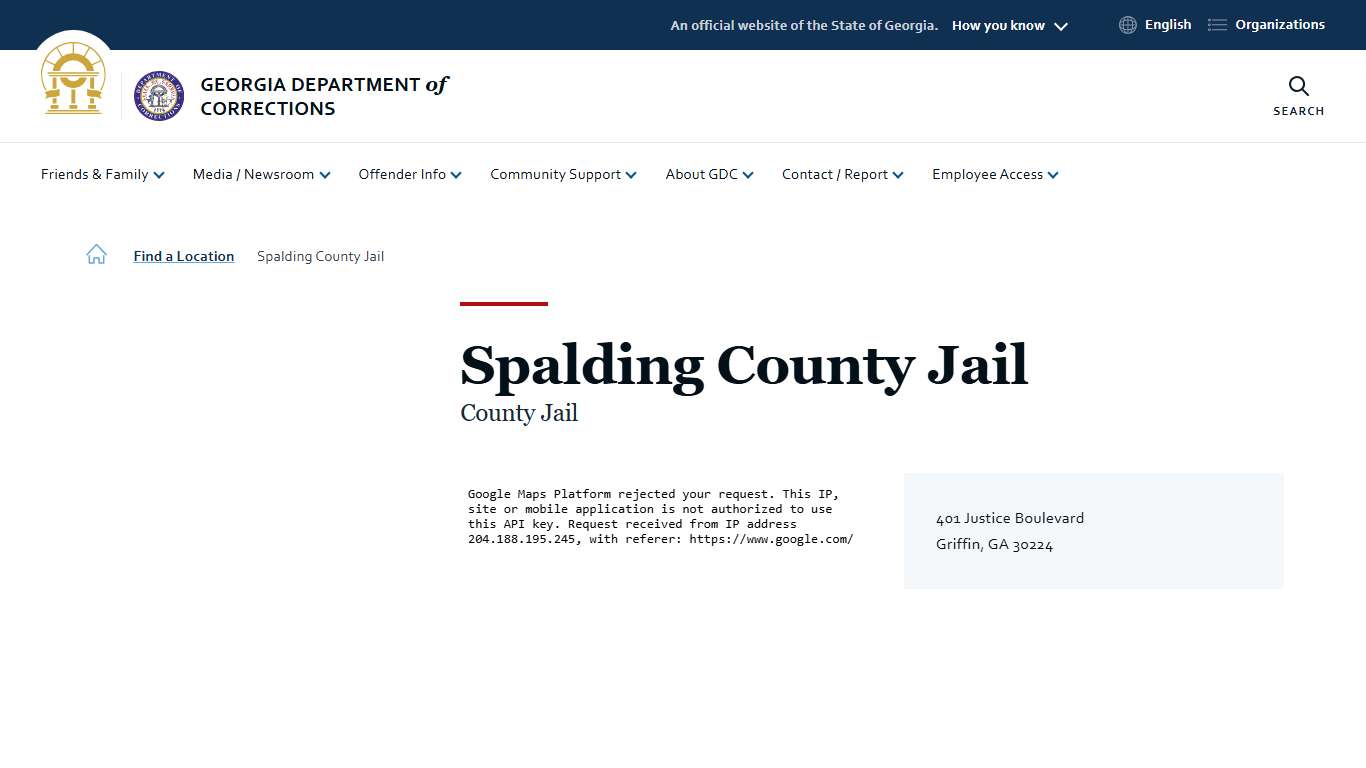 Spalding County Jail | Georgia Department of Corrections